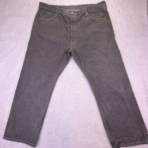 Levis‎ 501XX Jeans Mens 44x30 (42x28.5) Gray Wash Straight Fit Button Fly Y2K